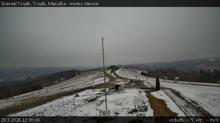 Skiareál Troják - Troják, Maruška - meteo stanice - 29.3.2026 v 12:30