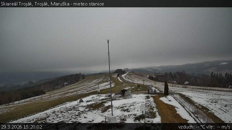 Skiareál Troják - Troják, Maruška - meteo stanice - 29.3.2026 v 15:20