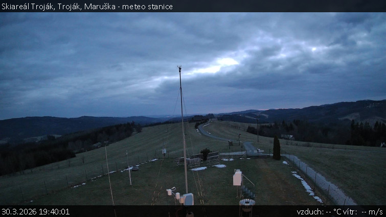 Skiareál Troják - Troják, Maruška - meteo stanice - 30.3.2026 v 19:40