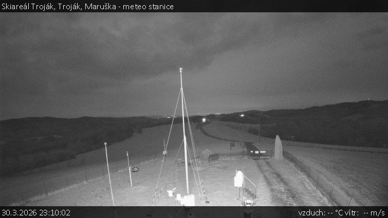 Skiareál Troják - Troják, Maruška - meteo stanice - 30.3.2026 v 23:10