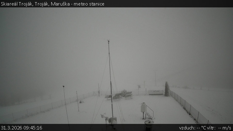 Skiareál Troják - Troják, Maruška - meteo stanice - 31.3.2026 v 09:45