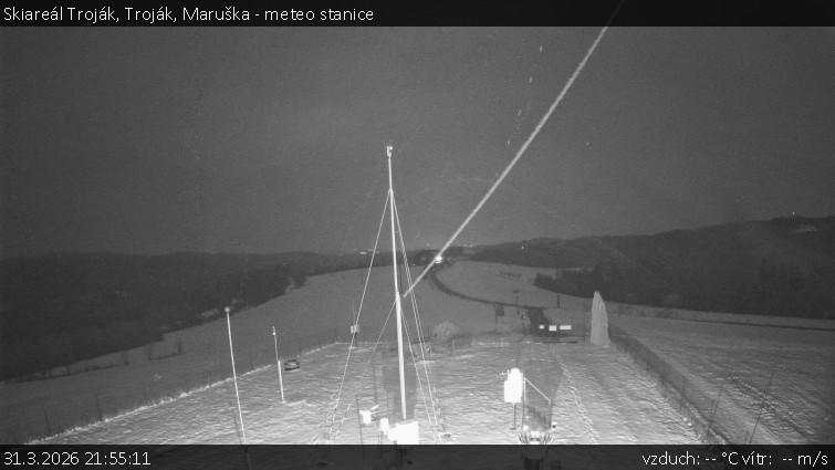 Skiareál Troják - Troják, Maruška - meteo stanice - 31.3.2026 v 21:55