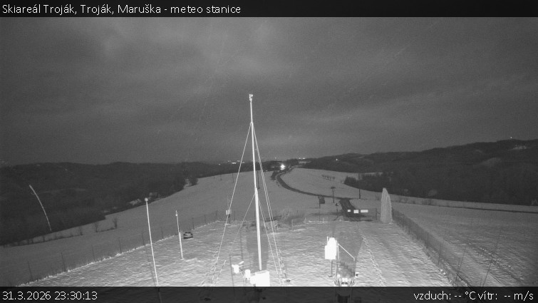 Skiareál Troják - Troják, Maruška - meteo stanice - 31.3.2026 v 23:30