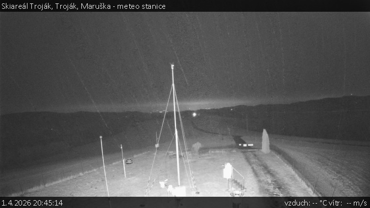 Skiareál Troják - Troják, Maruška - meteo stanice - 1.4.2026 v 20:45