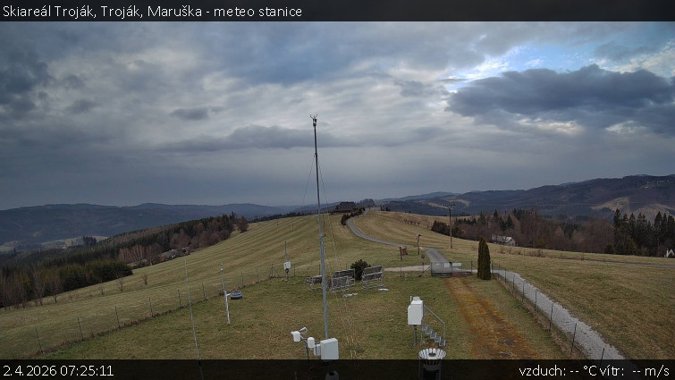 Skiareál Troják - Troják, Maruška - meteo stanice - 2.4.2026 v 07:25