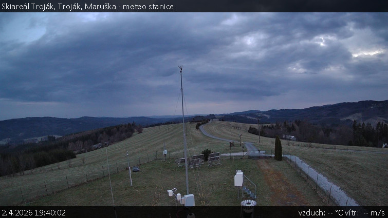 Skiareál Troják - Troják, Maruška - meteo stanice - 2.4.2026 v 19:40