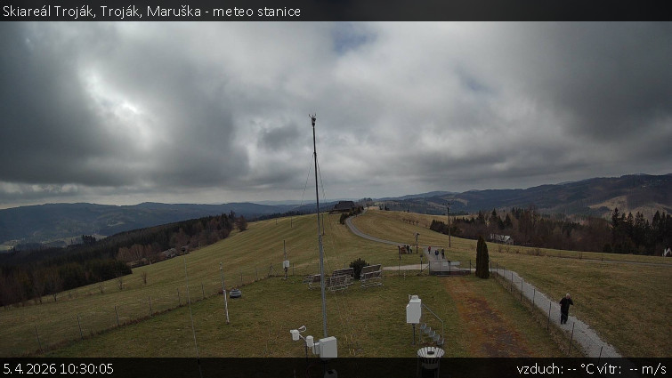 Skiareál Troják - Troják, Maruška - meteo stanice - 5.4.2026 v 10:30