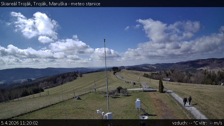 Skiareál Troják - Troják, Maruška - meteo stanice - 5.4.2026 v 11:20