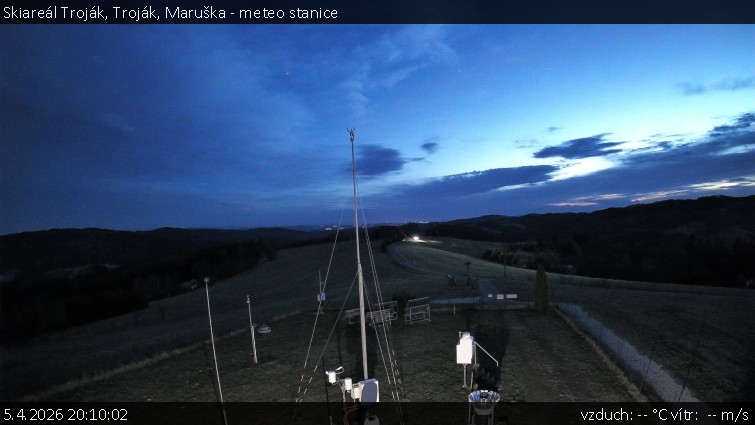 Skiareál Troják - Troják, Maruška - meteo stanice - 5.4.2026 v 20:10
