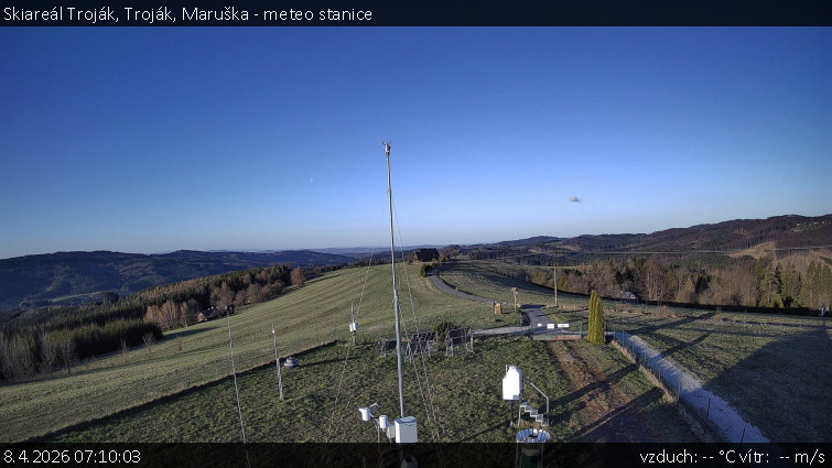 Skiareál Troják - Troják, Maruška - meteo stanice - 8.4.2026 v 07:10