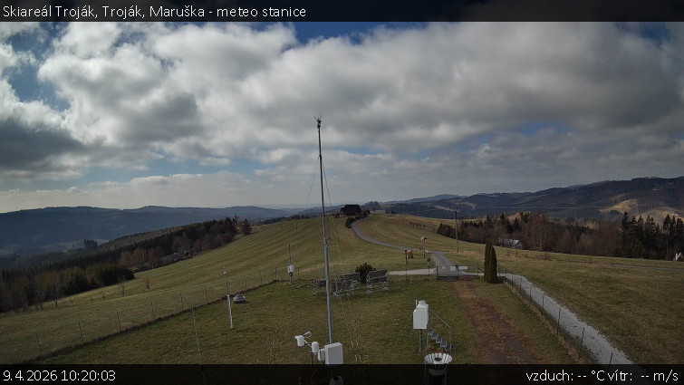 Skiareál Troják - Troják, Maruška - meteo stanice - 9.4.2026 v 10:20