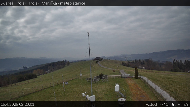 Skiareál Troják - Troják, Maruška - meteo stanice - 16.4.2026 v 09:20