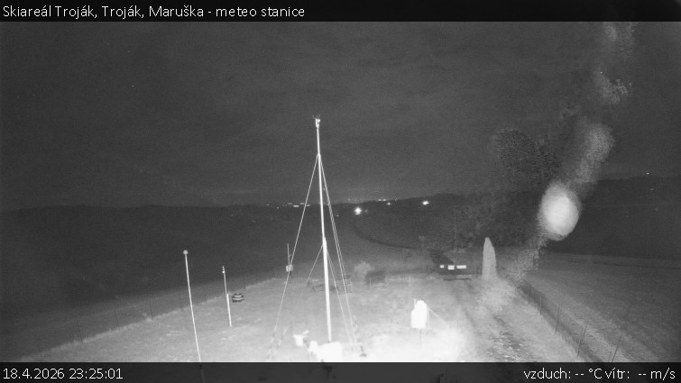Skiareál Troják - Troják, Maruška - meteo stanice - 18.4.2026 v 23:25