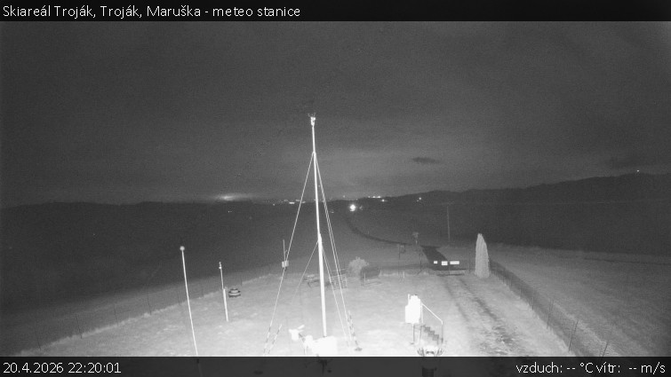 Skiareál Troják - Troják, Maruška - meteo stanice - 20.4.2026 v 22:20