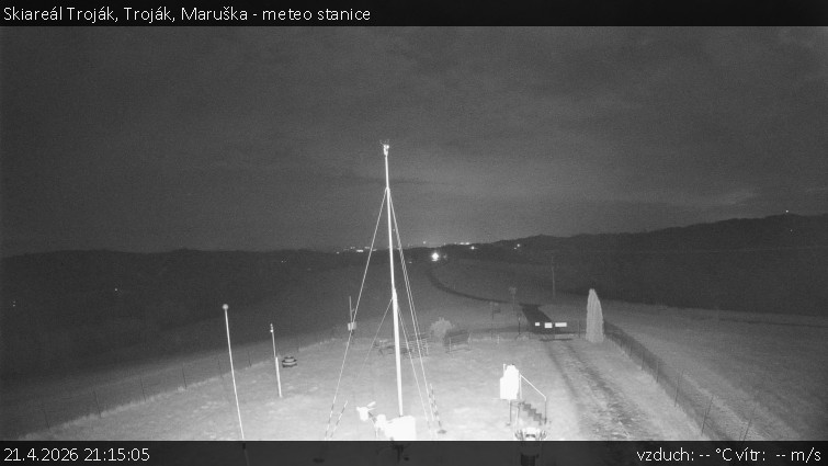 Skiareál Troják - Troják, Maruška - meteo stanice - 21.4.2026 v 21:15