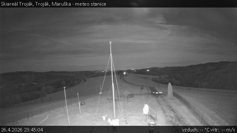 Skiareál Troják - Troják, Maruška - meteo stanice - 26.4.2026 v 23:45