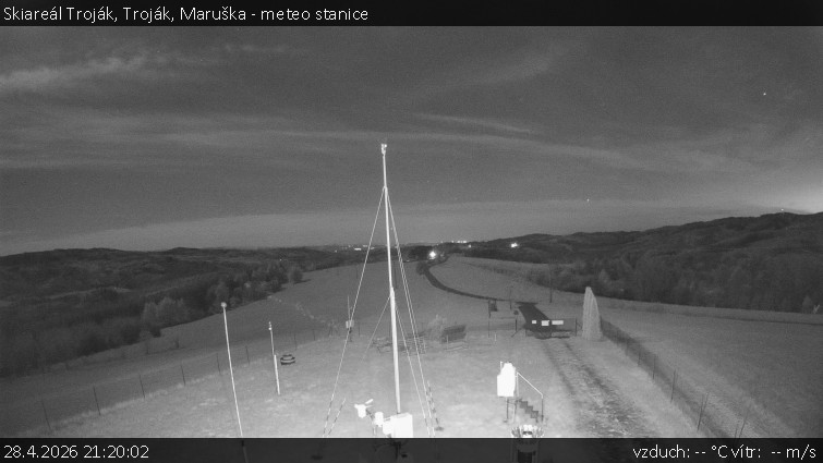 Skiareál Troják - Troják, Maruška - meteo stanice - 28.4.2026 v 21:20
