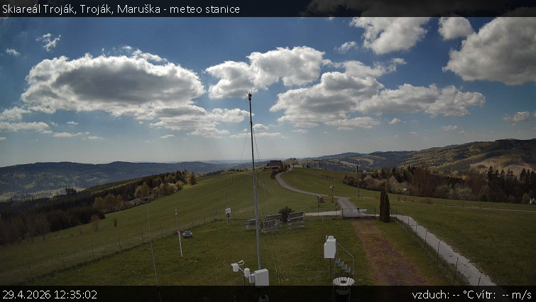 Skiareál Troják - Troják, Maruška - meteo stanice - 29.4.2026 v 12:35