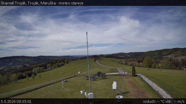 Skiareál Troják - Troják, Maruška - meteo stanice - 5.5.2026 v 09:35