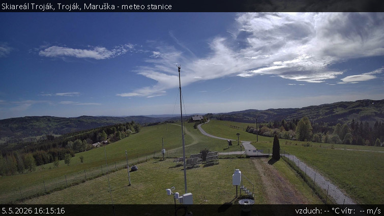 Skiareál Troják - Troják, Maruška - meteo stanice - 5.5.2026 v 16:15