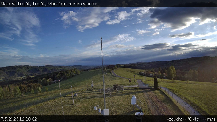Skiareál Troják - Troják, Maruška - meteo stanice - 7.5.2026 v 19:20