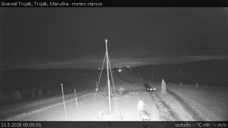 Skiareál Troják - Troják, Maruška - meteo stanice - 13.5.2026 v 00:05