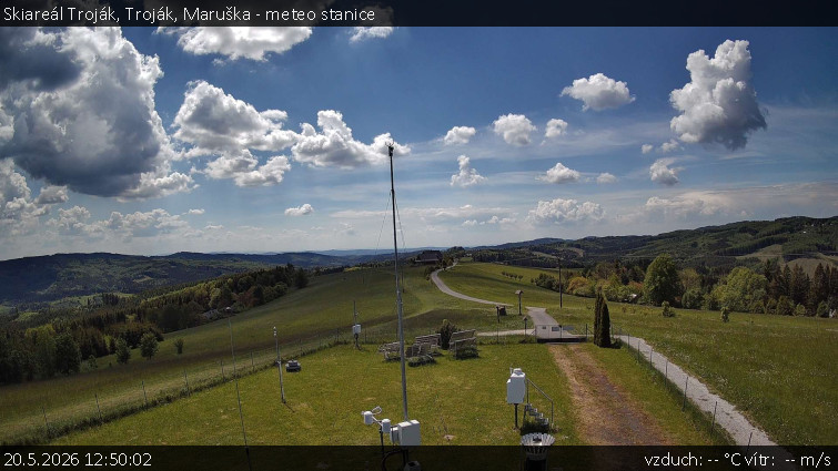 Skiareál Troják - Troják, Maruška - meteo stanice - 20.5.2026 v 12:50