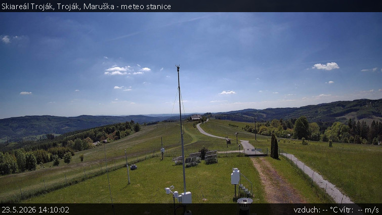 Skiareál Troják - Troják, Maruška - meteo stanice - 23.5.2026 v 14:10