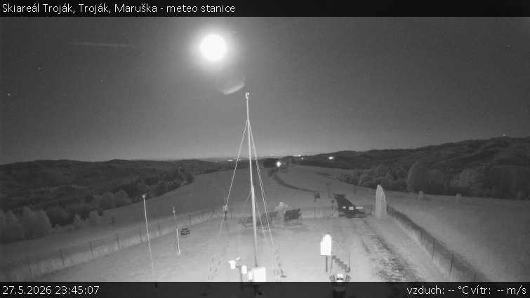 Skiareál Troják - Troják, Maruška - meteo stanice - 27.5.2026 v 23:45