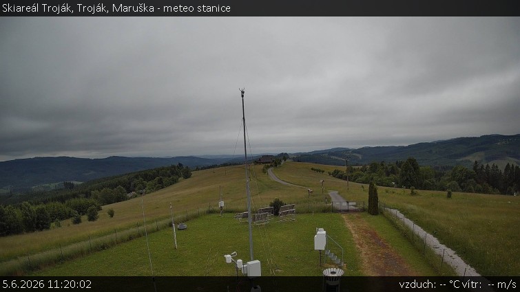 Skiareál Troják - Troják, Maruška - meteo stanice - 5.6.2026 v 11:20
