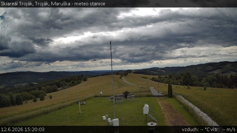 Skiareál Troják - Troják, Maruška - meteo stanice - 12.6.2026 v 15:20