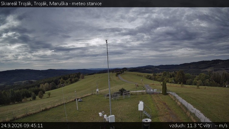 Skiareál Troják - Troják, Maruška - meteo stanice - 24.9.2026 v 09:45