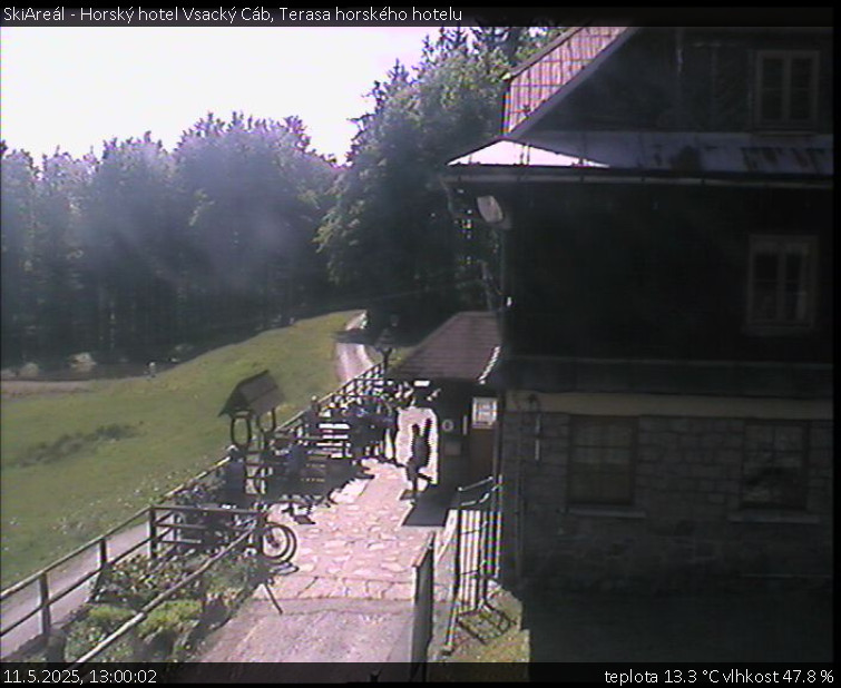 SkiAreál - Horský hotel Vsacký Cáb - Terasa horského hotelu - 11.5.2025 v 13:00 SkiAreál - Horský hotel Vsacký Cáb - Terasa horského hotelu - 11.5.2025 v 13:00