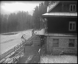 Terasa horského hotelu