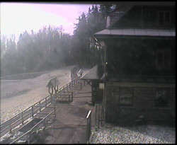 Terasa horského hotelu