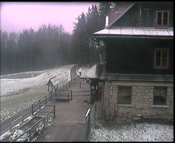 Terasa horského hotelu