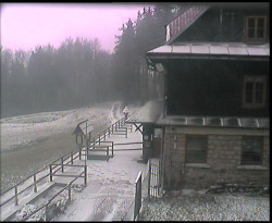 Terasa horského hotelu