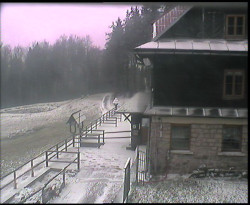 Terasa horského hotelu