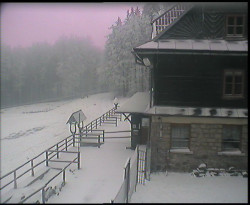 Terasa horského hotelu