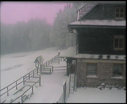 Terasa horského hotelu