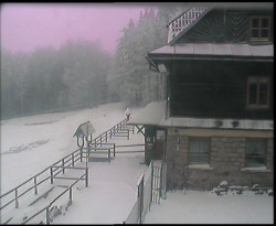 Terasa horského hotelu