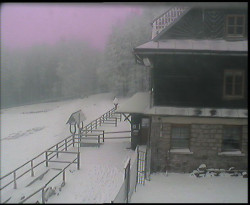 Terasa horského hotelu