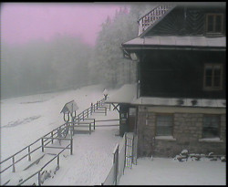 Terasa horského hotelu