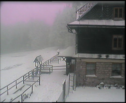 Terasa horského hotelu