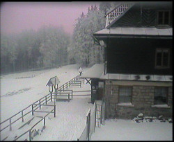 Terasa horského hotelu