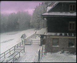 Terasa horského hotelu