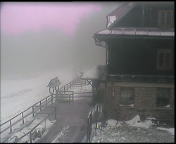 Terasa horského hotelu