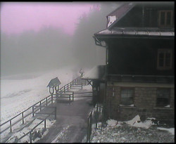 Terasa horského hotelu