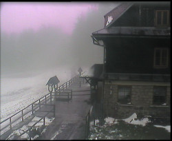 Terasa horského hotelu