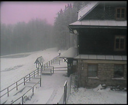 Terasa horského hotelu